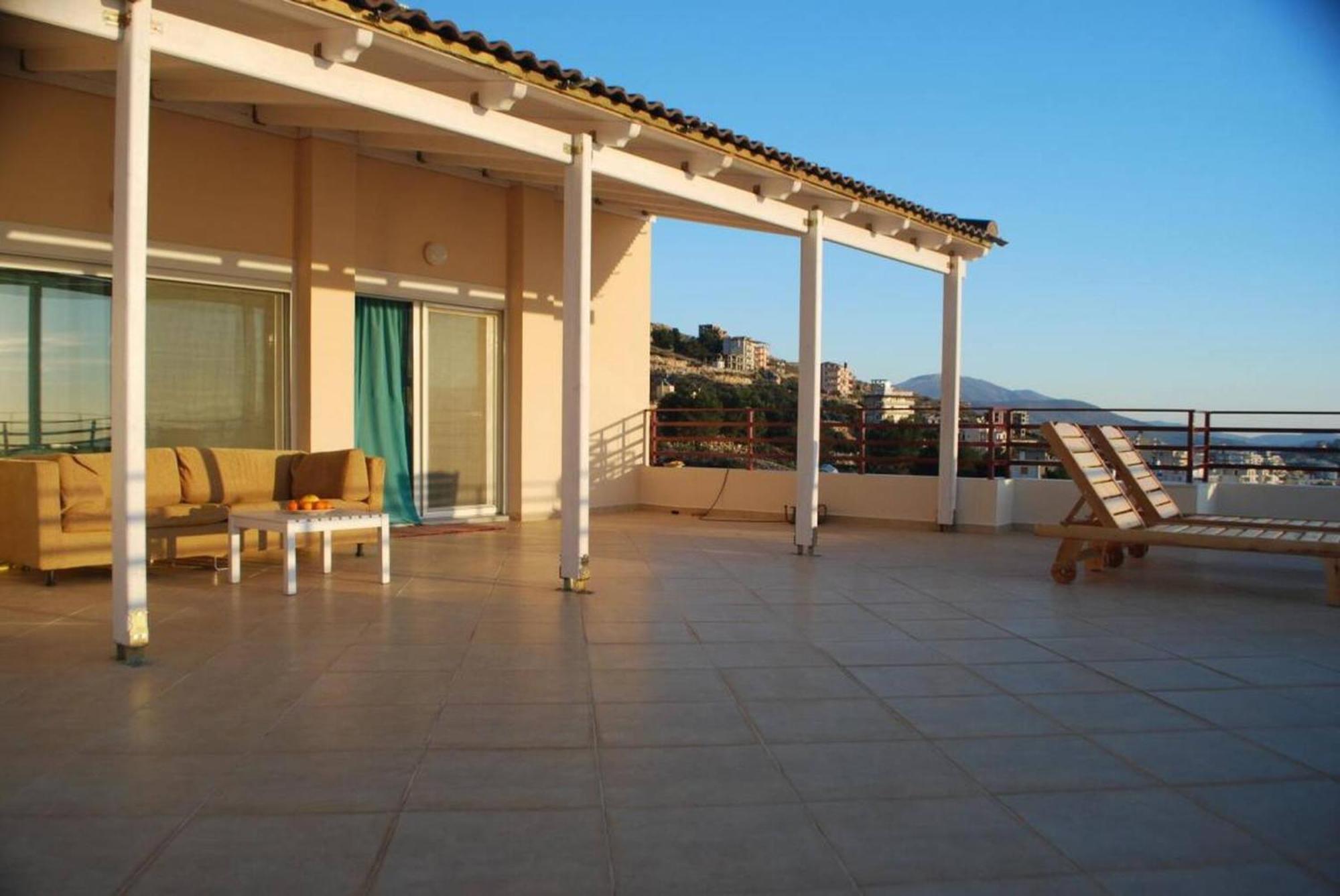 Sunset Penthouse Apartman Saranda Kültér fotó