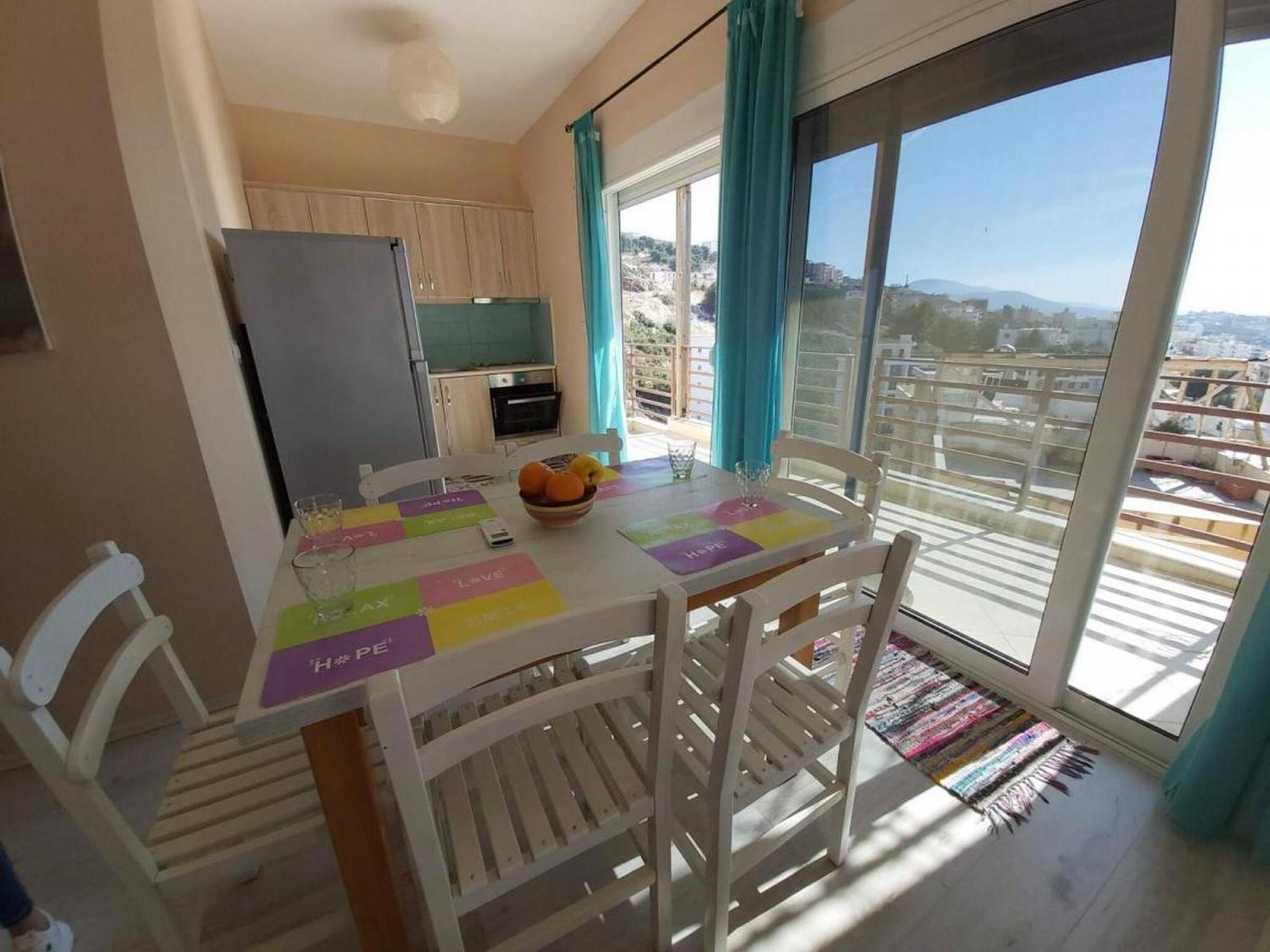 Sunset Penthouse Apartman Saranda Kültér fotó