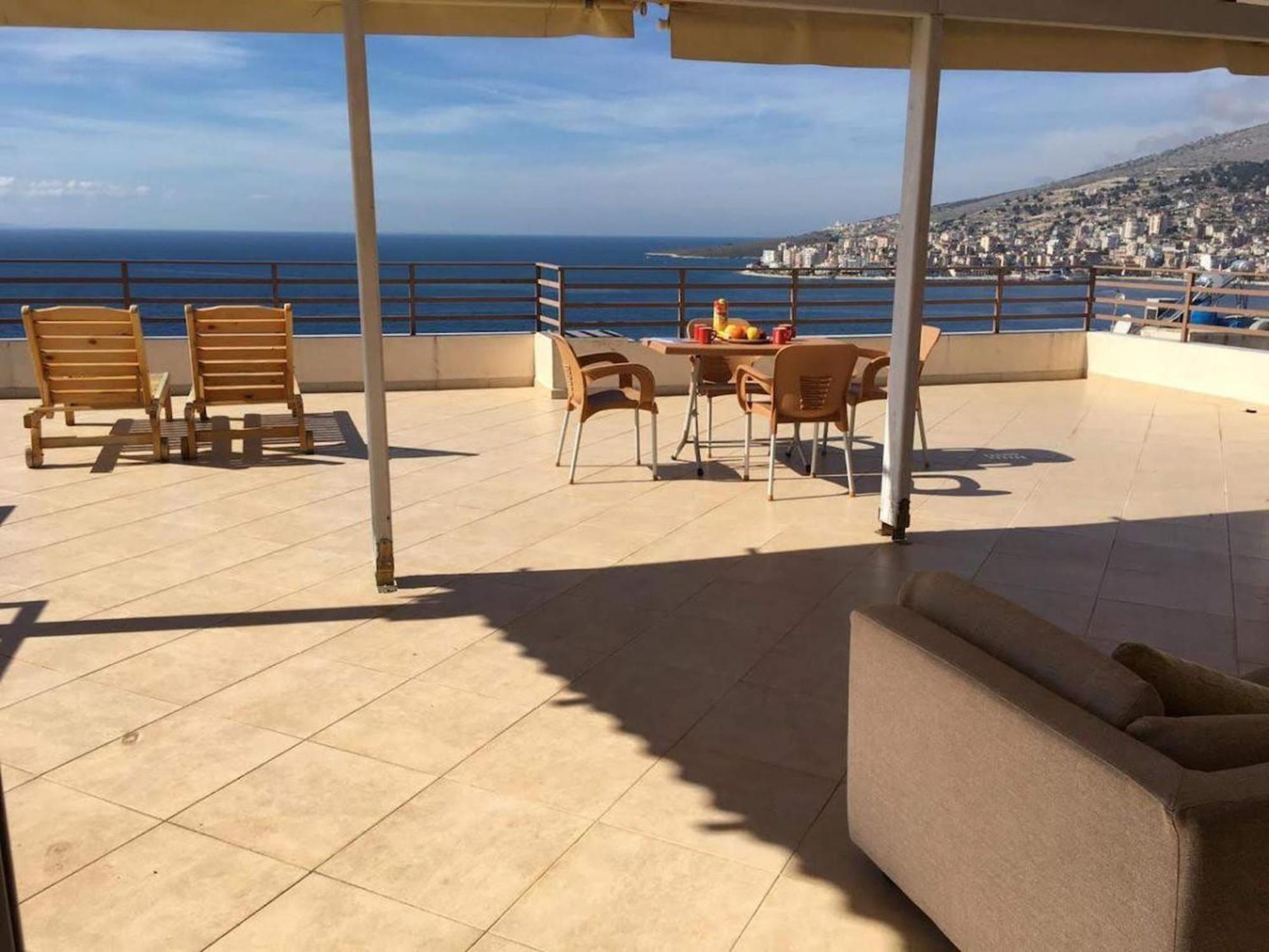 Sunset Penthouse Apartman Saranda Kültér fotó