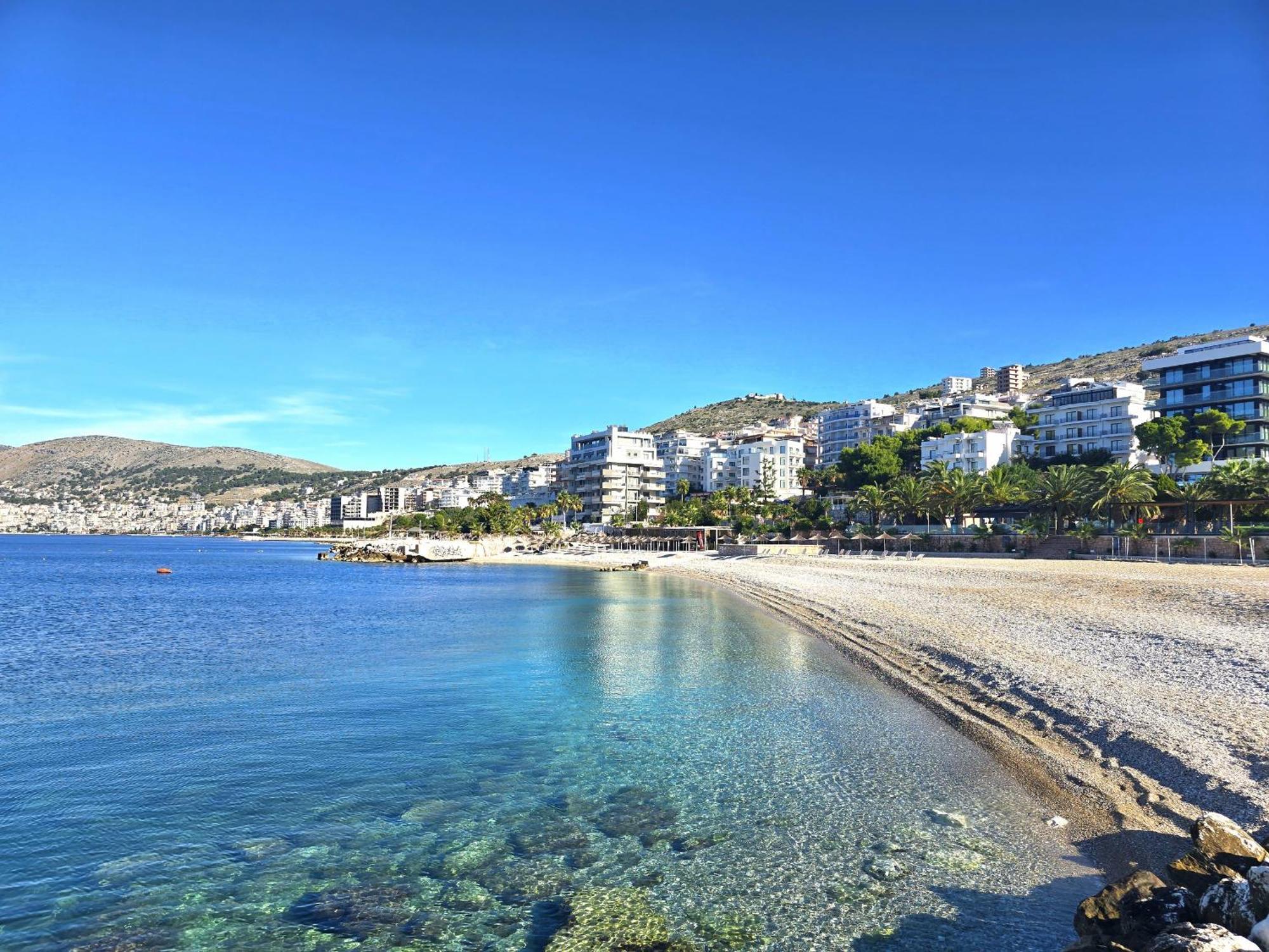 Sunset Penthouse Apartman Saranda Kültér fotó