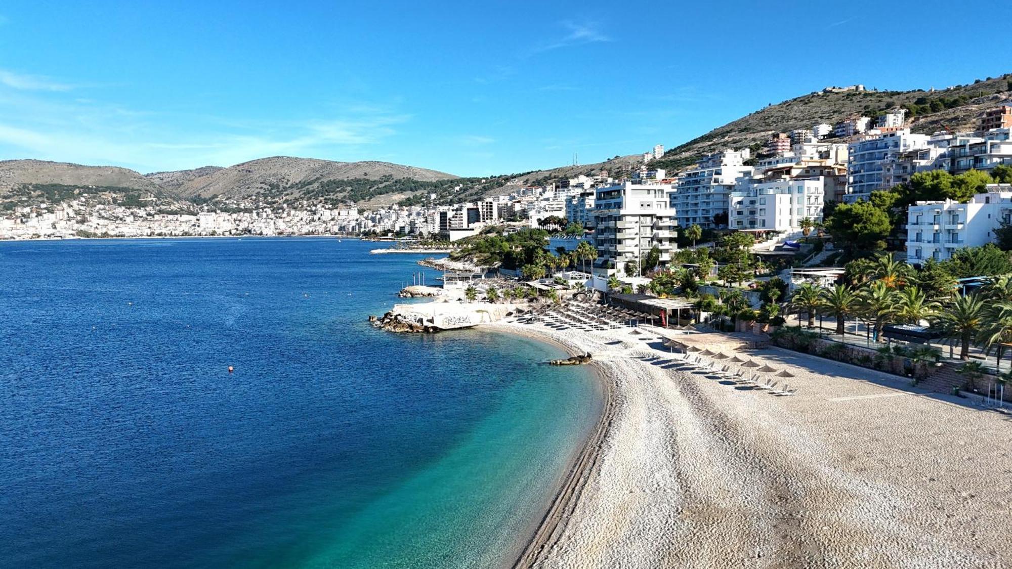 Sunset Penthouse Apartman Saranda Kültér fotó
