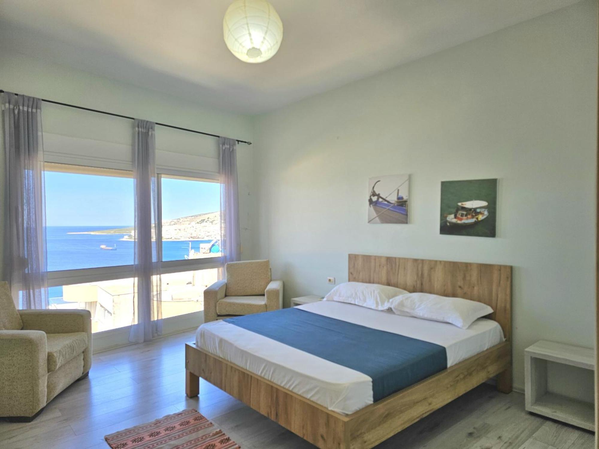 Sunset Penthouse Apartman Saranda Kültér fotó