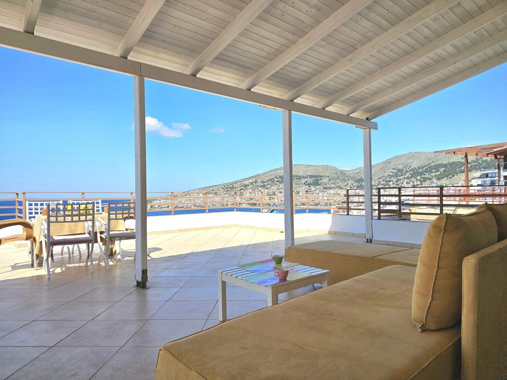 Sunset Penthouse Apartman Saranda Kültér fotó