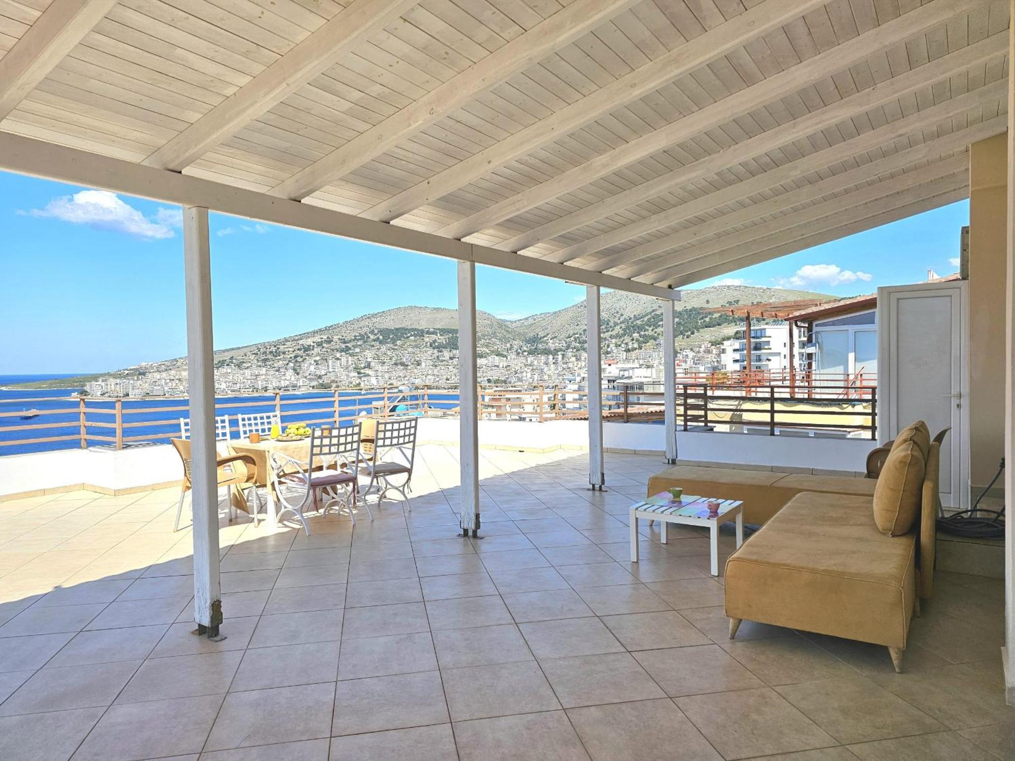 Sunset Penthouse Apartman Saranda Kültér fotó