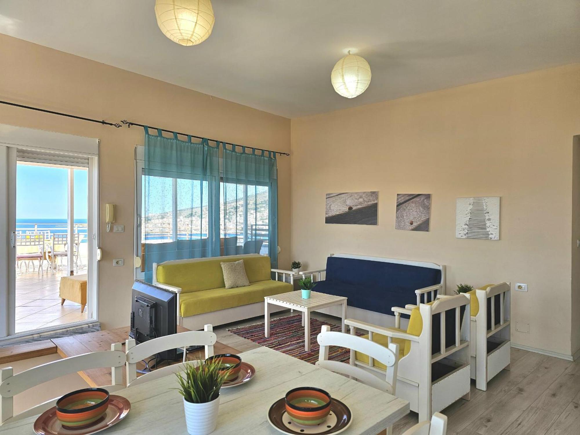 Sunset Penthouse Apartman Saranda Kültér fotó