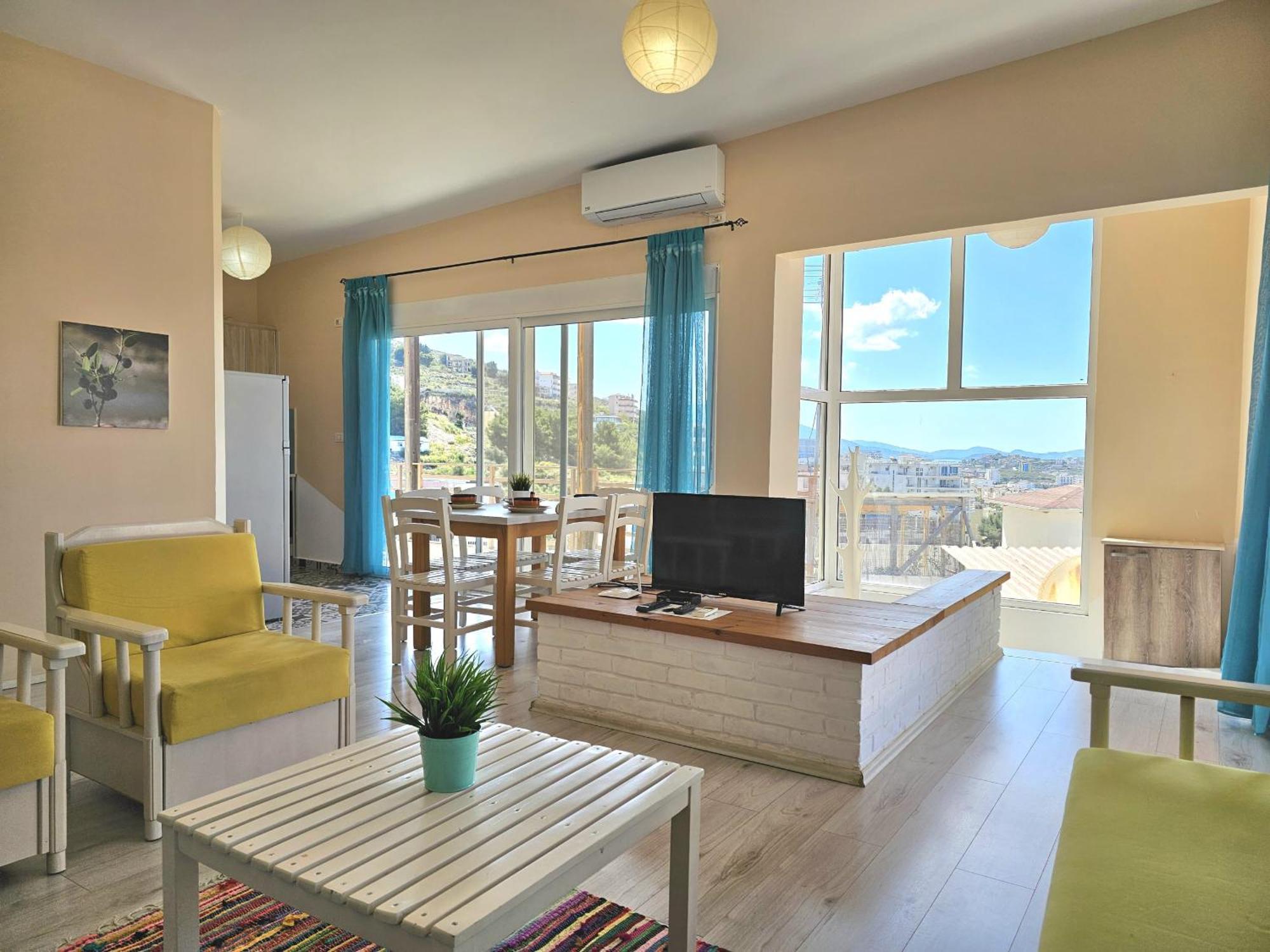 Sunset Penthouse Apartman Saranda Kültér fotó